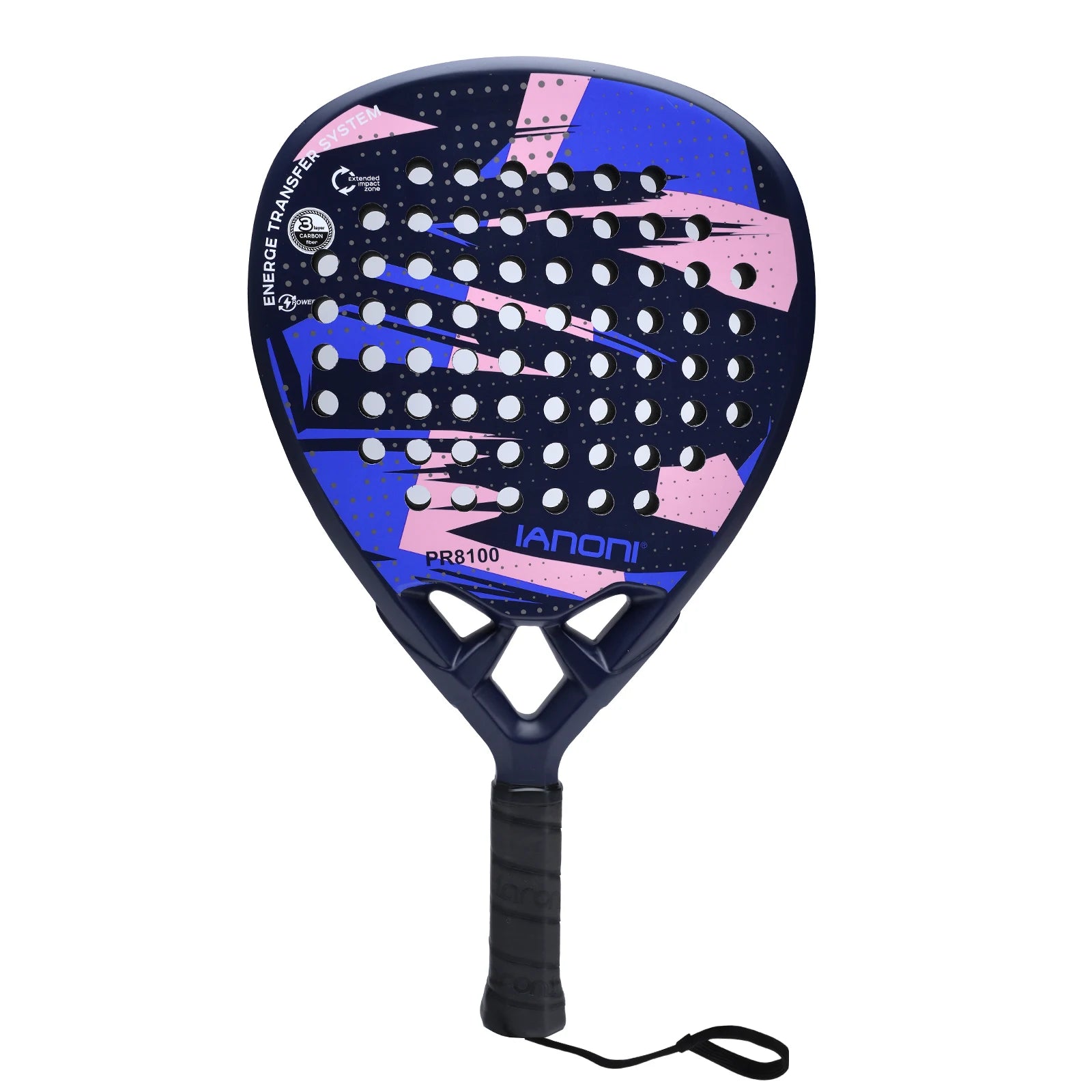 Padel Racket Carbon Fiber Surface with EVA Memory Flex Foam Core Padel Tennis Racquets Lightweight
