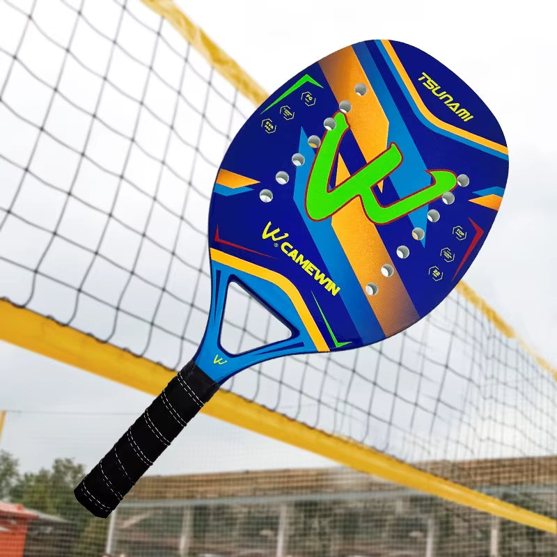 Camewin Beach Tennis Racket Padel Carbon Fiber Paddle Shovel Female Sports Woman Mens Carbon Padel Tennis Racket